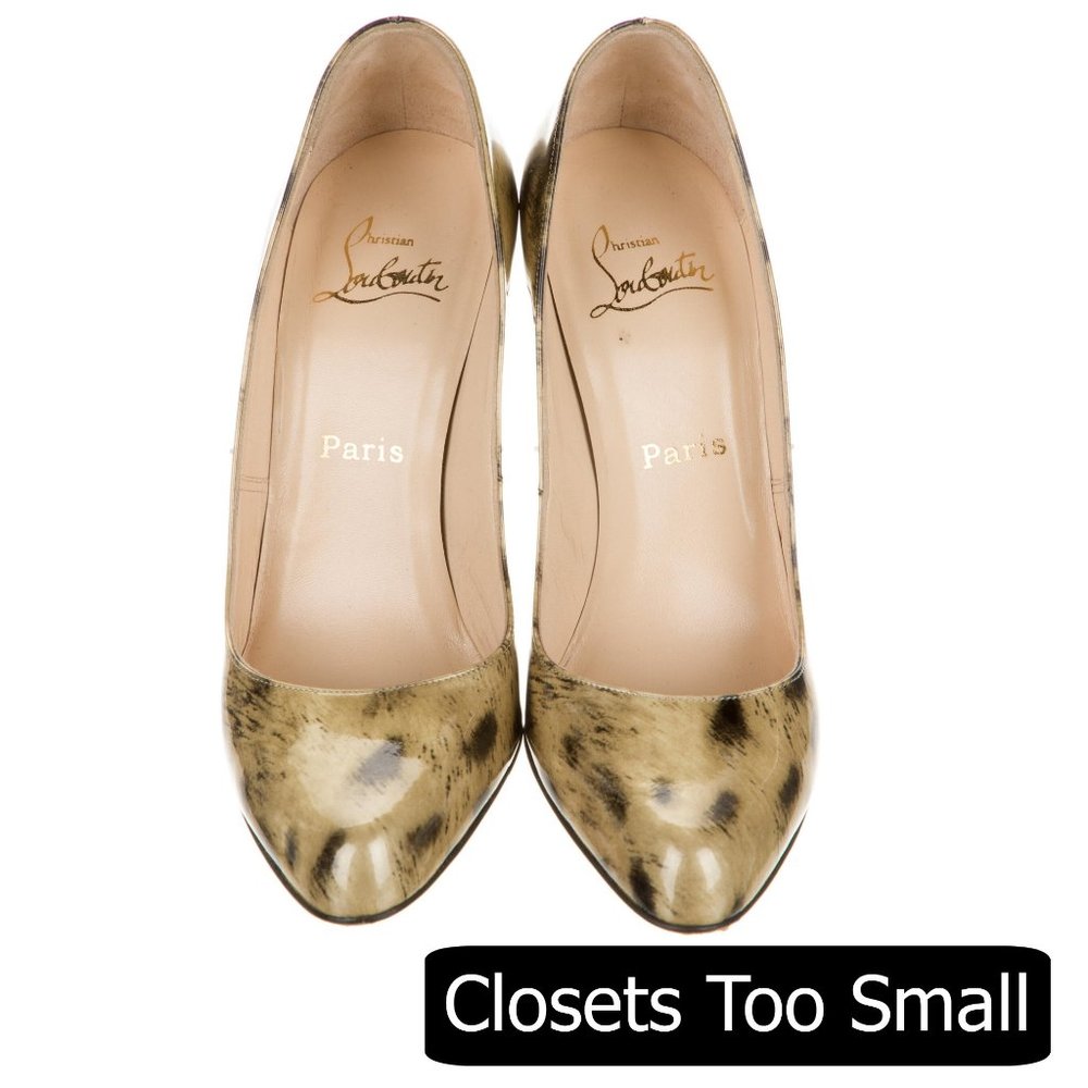 STORE CLOSING Christian Louboutin Leopard Patent Leather Heels